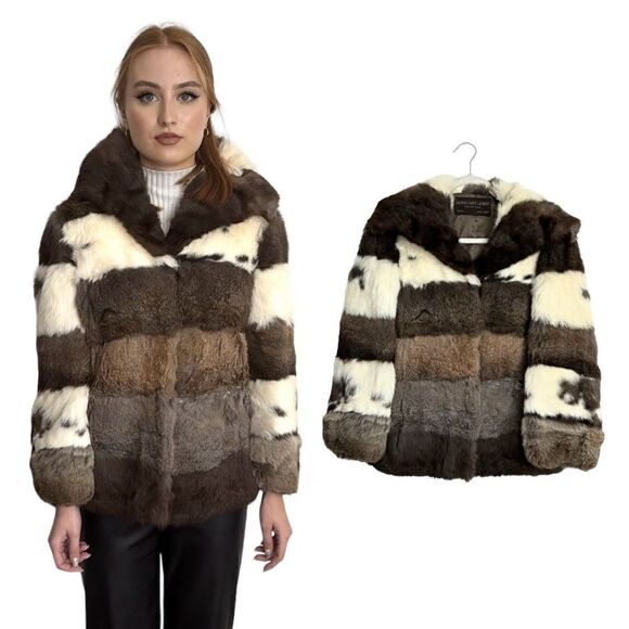 Vintage Jacques Saint Laurent Genuine Fur Coat * flaw - Picture 1 of 11